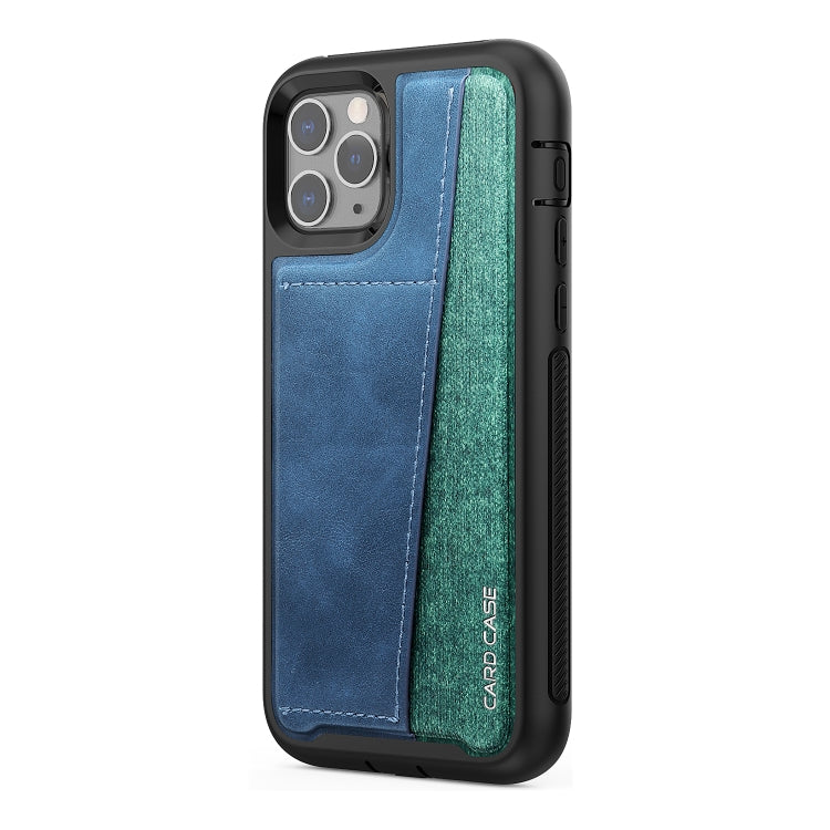For iPhone 11 Pro Max Shockproof PC + TPU + PU Leather Protective Case with Card Slot