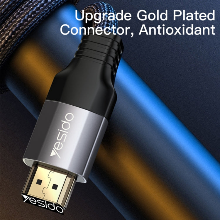 Yesido HM08 HDMI Male to HDMI Male HD Adapter Cable, Length:2m