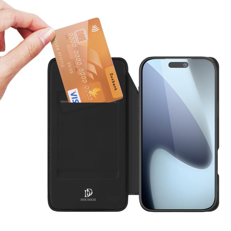 For iPhone 17 Pro DUX DUCIS Skin Pro Series Flip Leather Phone Case