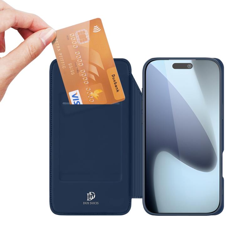 For iPhone 17 Pro DUX DUCIS Skin Pro Series Flip Leather Phone Case
