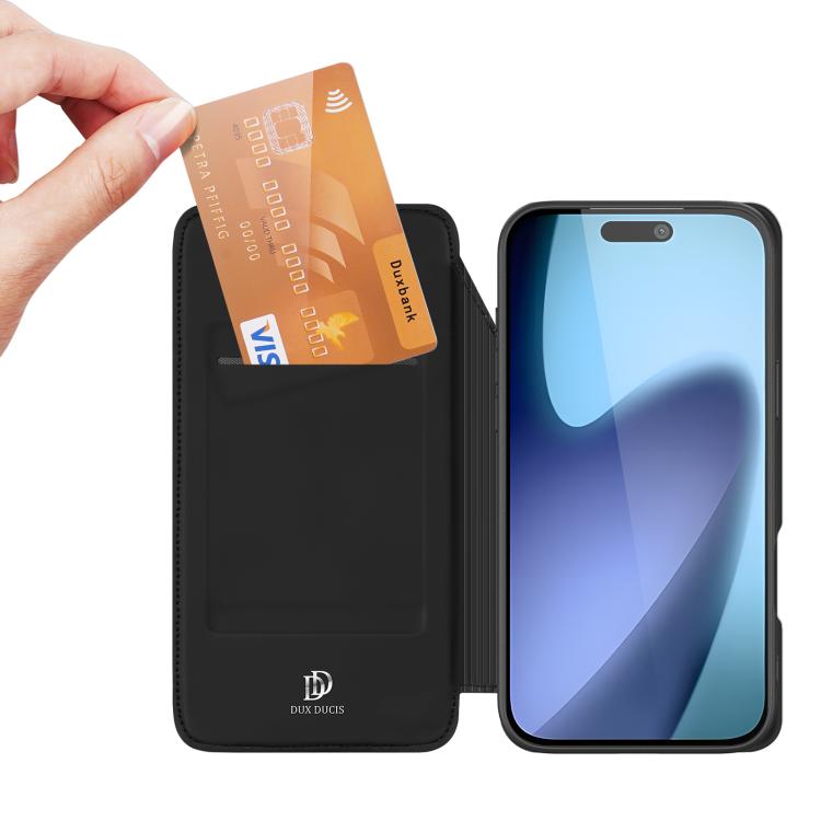 For iPhone Air DUX DUCIS Skin Pro Series Flip Leather Phone Case