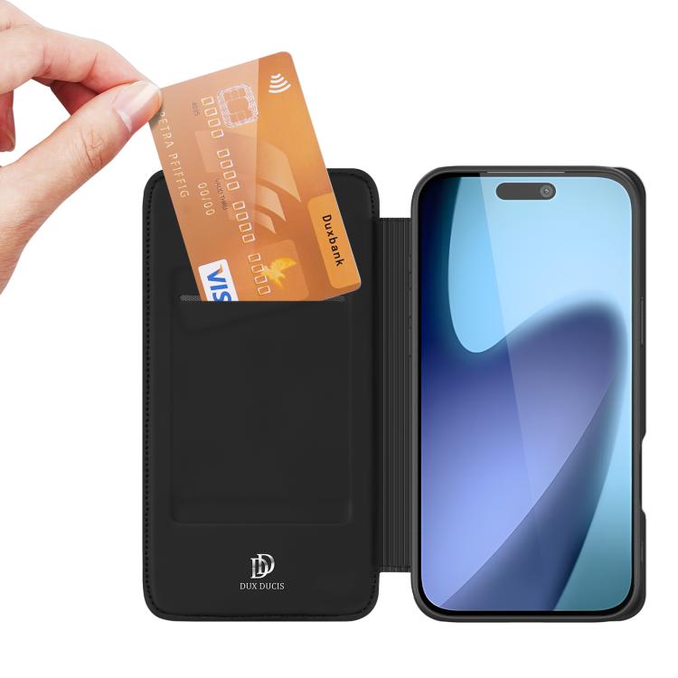 For iPhone 17 DUX DUCIS Skin Pro Series Flip Leather Phone Case