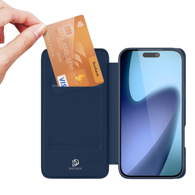 For iPhone 17 DUX DUCIS Skin Pro Series Flip Leather Phone Case