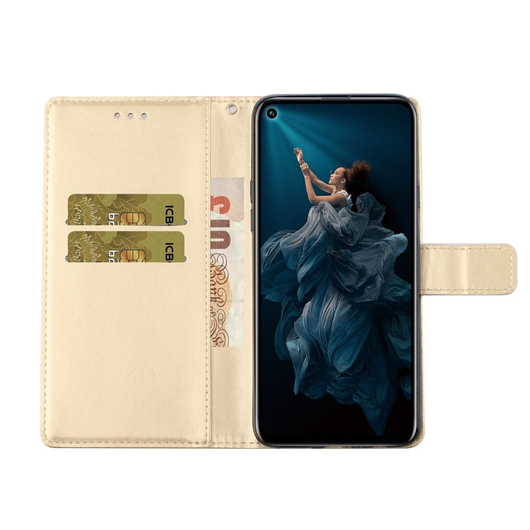 For Huawei Y7P / P40 lite E Diamond Encrusted Butterflies Embossing Pattern Horizontal Flip Leather Case with Holder & Card Slots & Wallet &  Lanyard