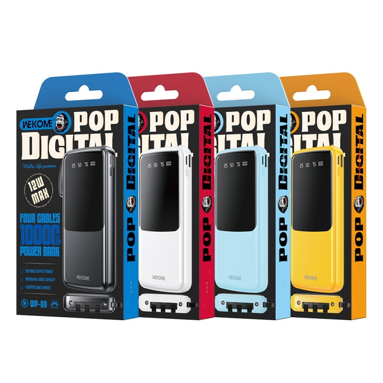 WK WP-09 12W 10000mAh Power Bank with Cable
