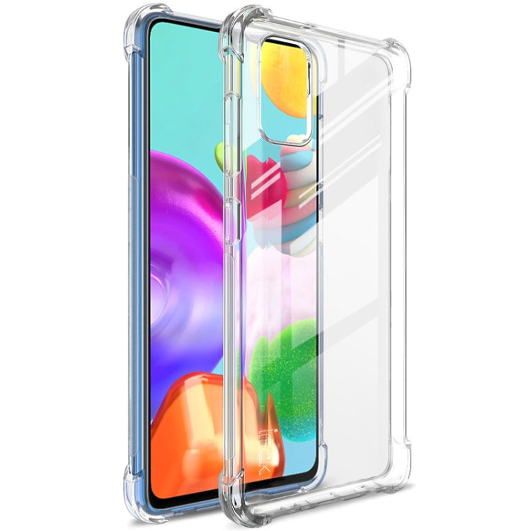 For Samsung Galaxy A41 IMAK Full Coverage Shockproof TPU Protective Case