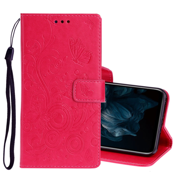 For Huawei Y7P / P40 lite E Pressed Printing Butterfly Pattern Horizontal Flip Leather Case with Holder & Card Slots