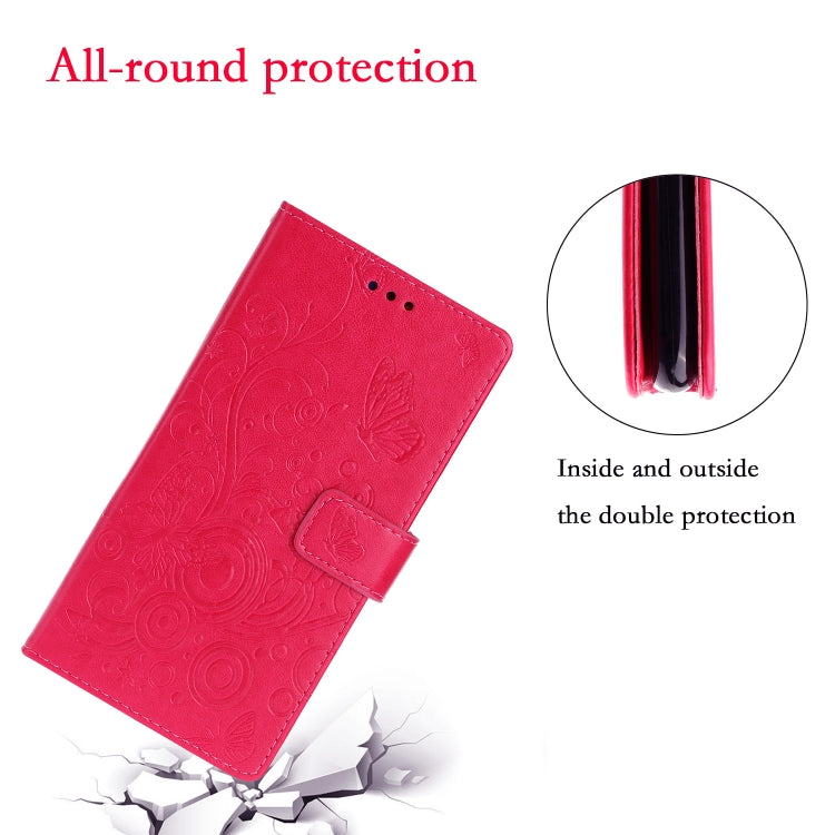 For Samsung Galaxy A31 Pressed Printing Butterfly Pattern Horizontal Flip Leather Case with Holder & Card Slots