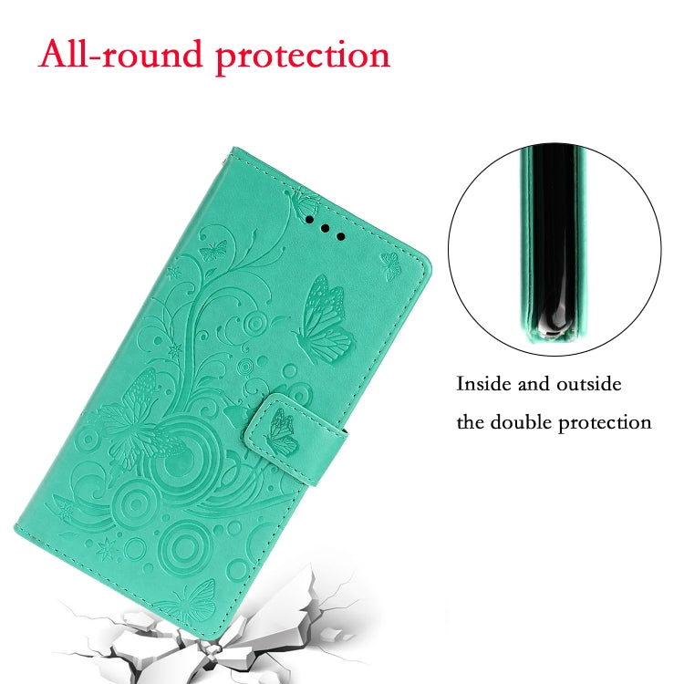 For Samsung Galaxy A31 Pressed Printing Butterfly Pattern Horizontal Flip Leather Case with Holder & Card Slots