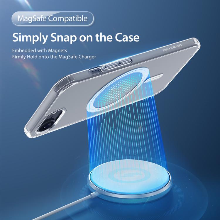 For iPhone 17e / 16e DUX DUCIS Clin Mag Series Magsafe TPU Phone Case - Transparent