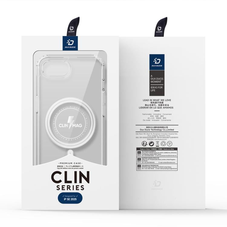 For iPhone 17e / 16e DUX DUCIS Clin Mag Series Magsafe TPU Phone Case - Transparent