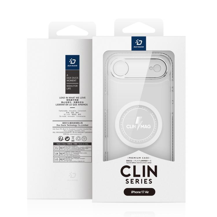 For iPhone Air DUX DUCIS Clin Mag Series Magsafe TPU Phone Case - Transparent