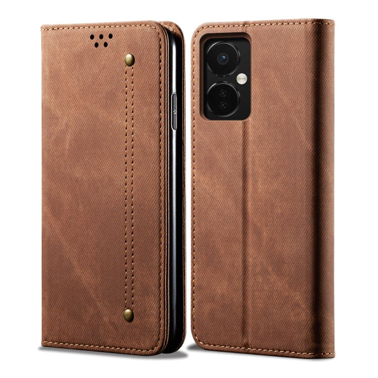 For OnePlus Nord CE 3 Denim Texture Flip Leather Phone Case