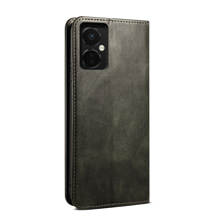 For OnePlus Nord CE 3 Oil Wax Crazy Horse Texture Leather Phone Case