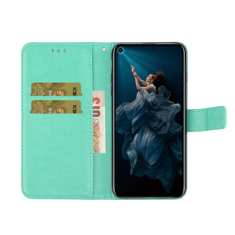 For Huawei Y7P / P40 lite E Diamond Encrusted Plum Blossom Embossing Pattern Horizontal Flip Leather Case with Holder & Card Slots & Wallet & Lanyard