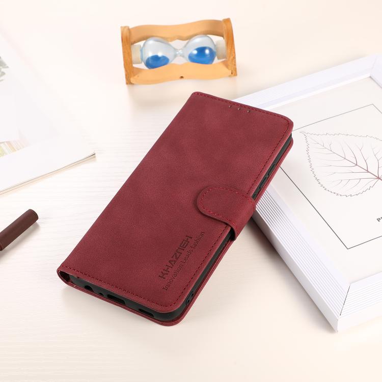 For iPhone 16e / 17e KHAZNEH Matte Texture Leather Phone Case