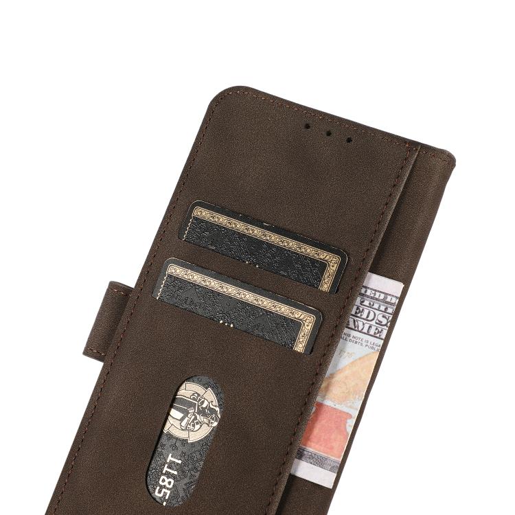 For iPhone 16e / 17e KHAZNEH Matte Texture Leather Phone Case