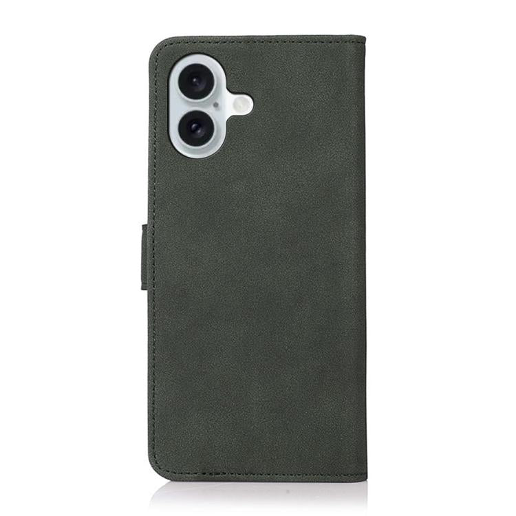 For iPhone 17 KHAZNEH Matte Texture Leather Phone Case