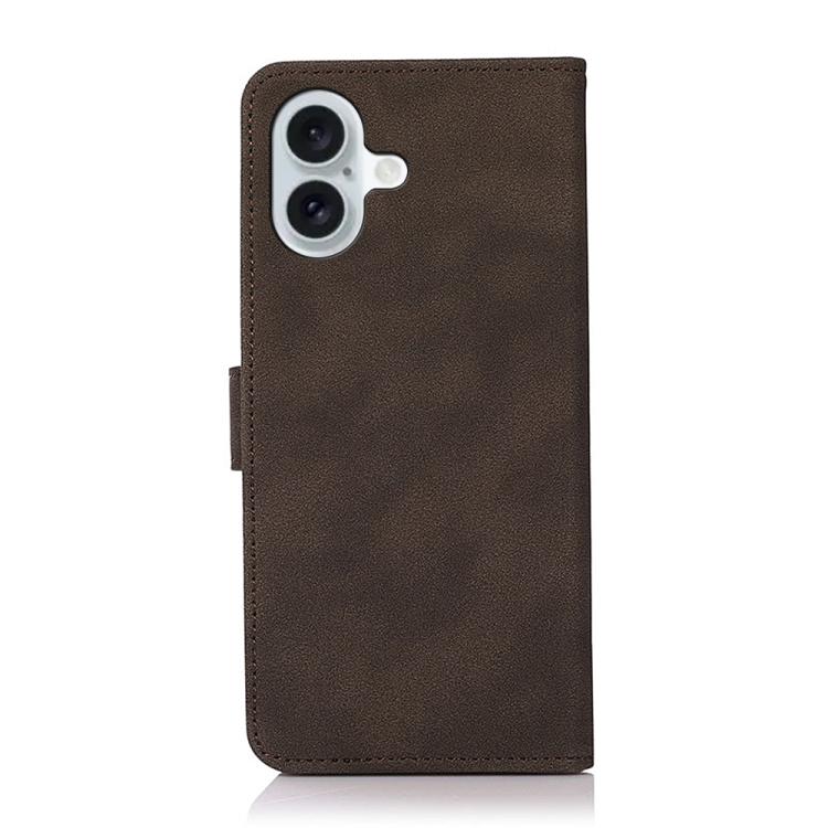 For iPhone 17 KHAZNEH Matte Texture Leather Phone Case