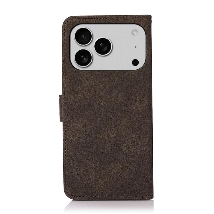For iPhone 17 Pro KHAZNEH Matte Texture Leather Phone Case