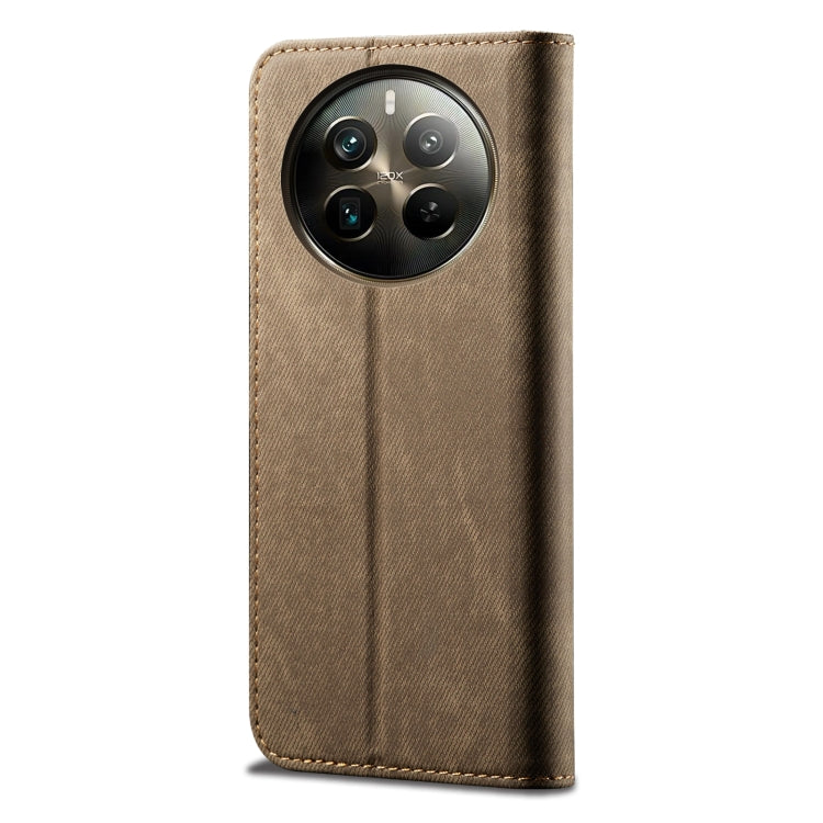 For Realme 12 Pro / 12 Pro+ Denim Texture Flip Leather Phone Case