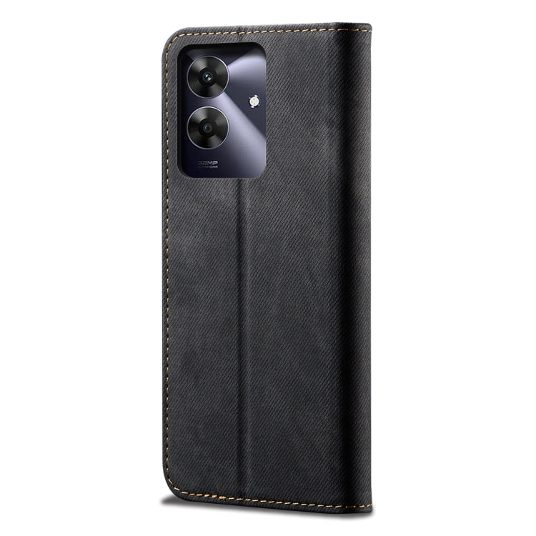 For Realme Note 60 4G / C61 4G Denim Texture Flip Leather Phone Case