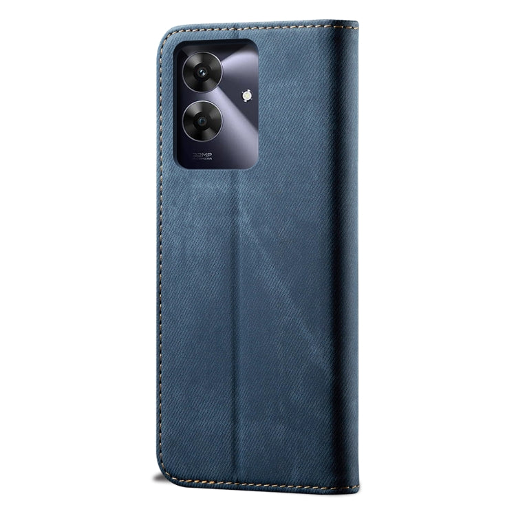 For Realme Note 60 4G / C61 4G Denim Texture Flip Leather Phone Case