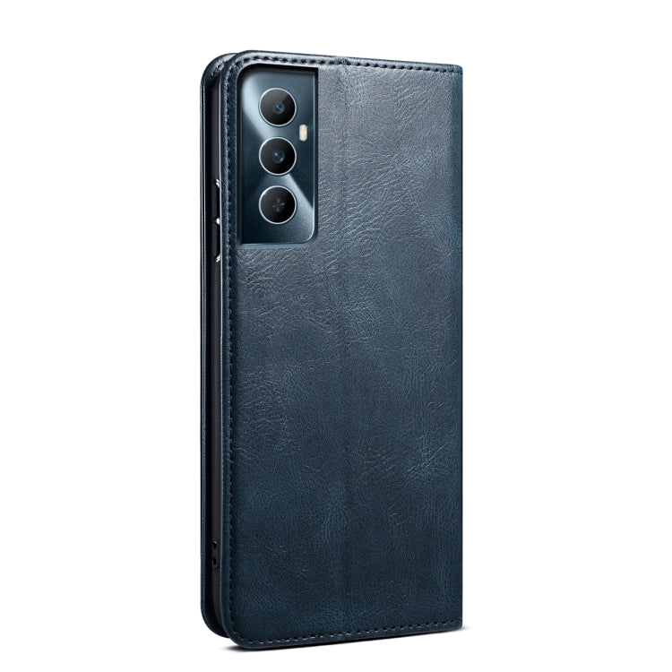 For Realme C65 4G Oil Wax Crazy Horse Texture Leather Phone Case