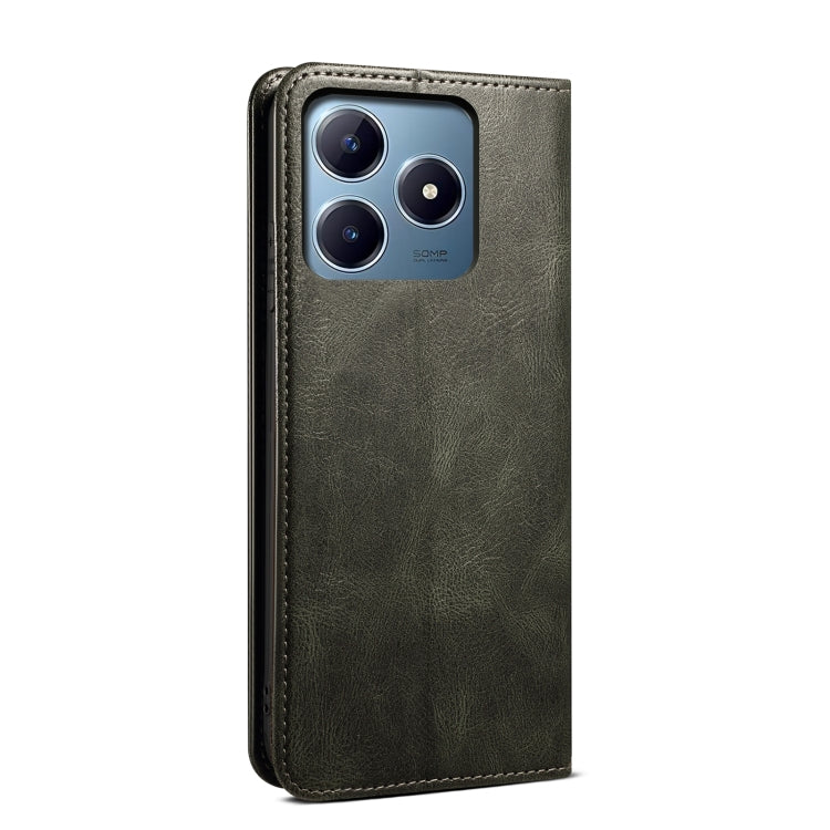 For Realme C63 / C61 Oil Wax Crazy Horse Texture Leather Phone Case