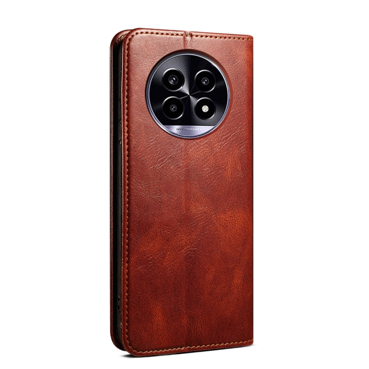 For Realme 13 Pro 5G Global Oil Wax Crazy Horse Texture Leather Phone Case