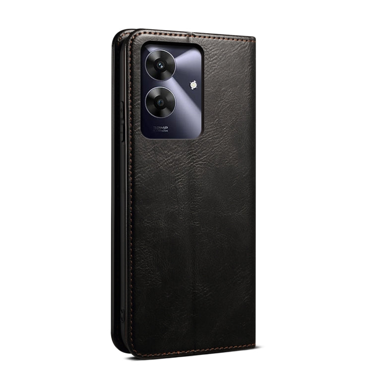For Realme Note 60 4G / C61 4G Oil Wax Crazy Horse Texture Leather Phone Case