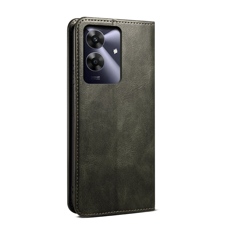For Realme Note 60 4G / C61 4G Oil Wax Crazy Horse Texture Leather Phone Case