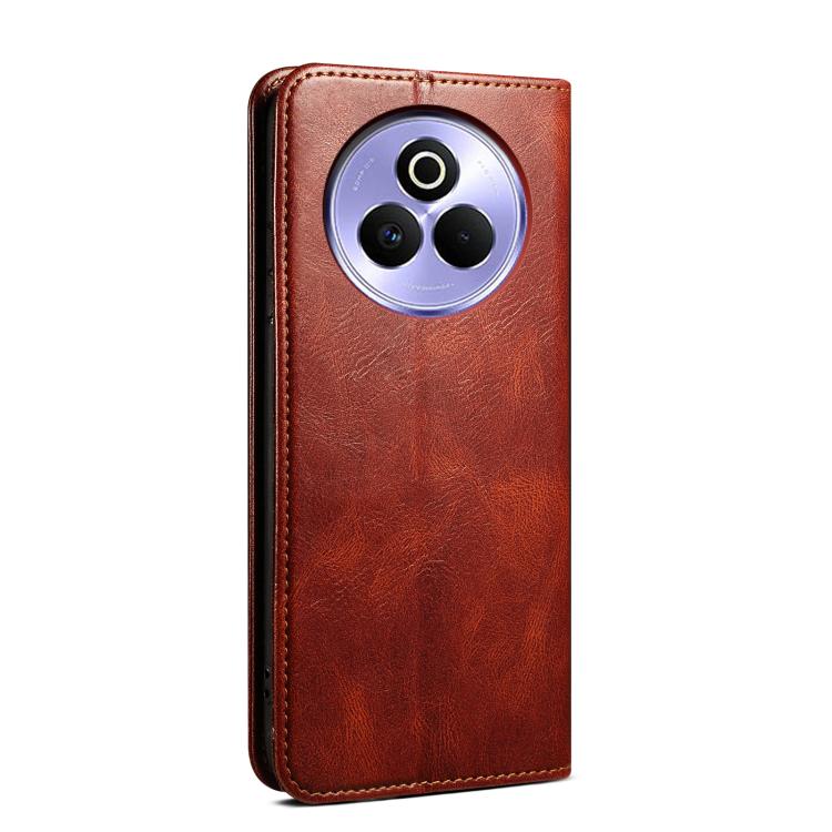 For Realme P3 Pro Oil Wax Crazy Horse Texture Leather Phone Case