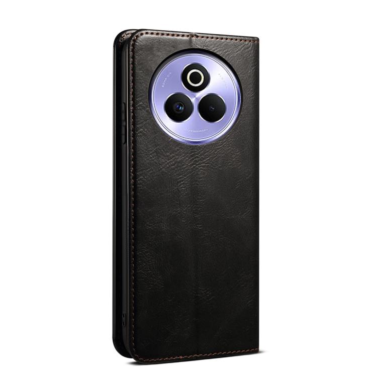 For Realme P3 Pro Oil Wax Crazy Horse Texture Leather Phone Case