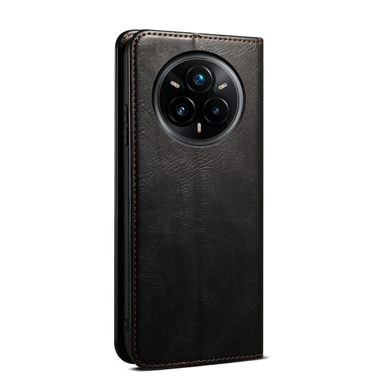 For Realme 14 Pro Global Oil Wax Crazy Horse Texture Leather Phone Case