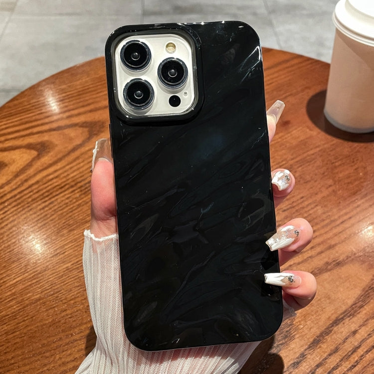 For iPhone 16 Pro Solid Color Wave Texture TPU Phone Case