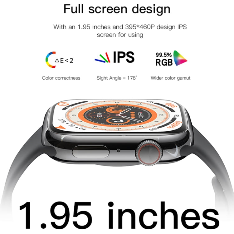 Yesido IO18 1.95 inch IP68 Waterproof Smart Watch, Support Heart Rate / Blood Oxygen Monitoring(Black)
