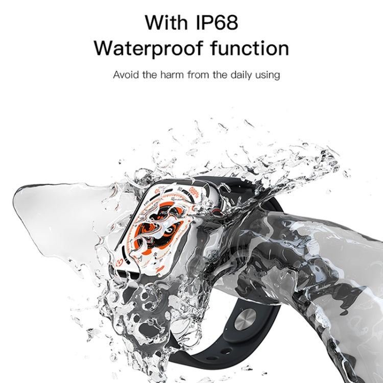 Yesido IO18 1.95 inch IP68 Waterproof Smart Watch, Support Heart Rate / Blood Oxygen Monitoring(Black)