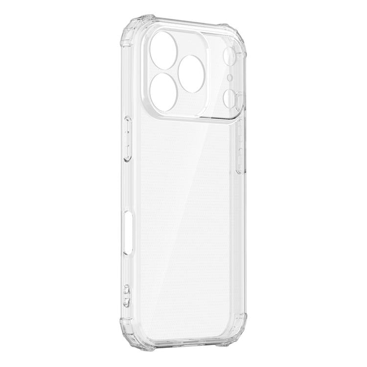 For iPhone 17 Pro Max Four-Corner Shockproof Clear TPU Phone Case - Transparent