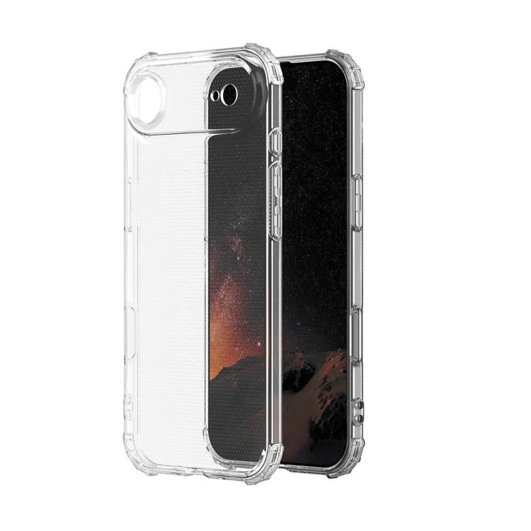 For iPhone Air Four-Corner Shockproof Clear TPU Phone Case - Transparent