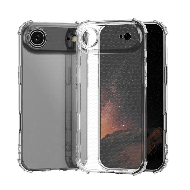 For iPhone Air Four-Corner Shockproof Clear TPU Phone Case - Transparent