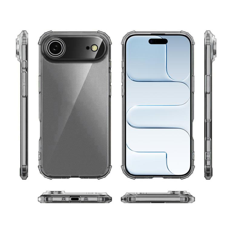 For iPhone Air Four-Corner Shockproof Clear TPU Phone Case - Transparent