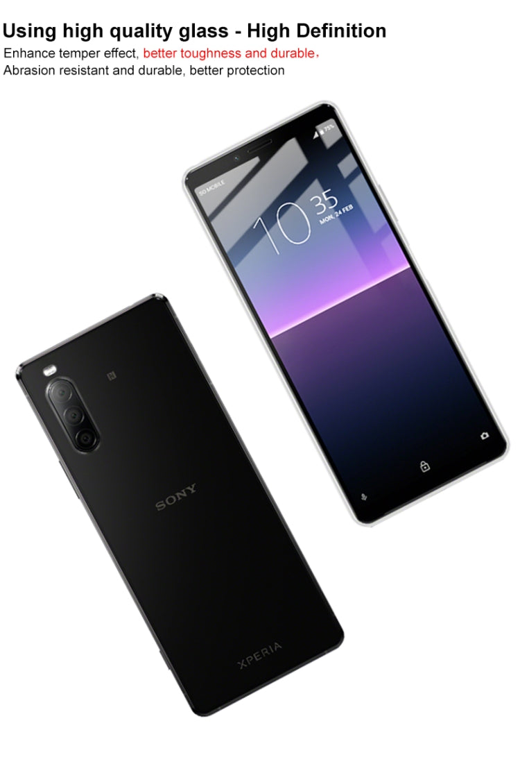 For Sony Xperia 10 II IMAK Pro+ Series Full Screen Tempered Glass Film