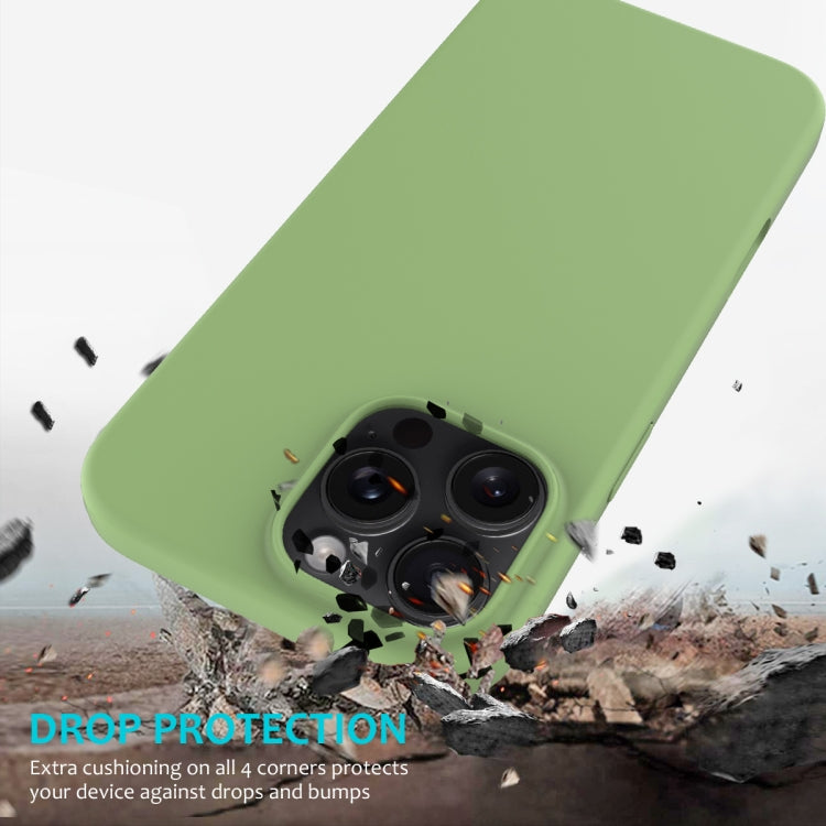 For iPhone 16 Pro Max Solid Color Silicone Phone Case