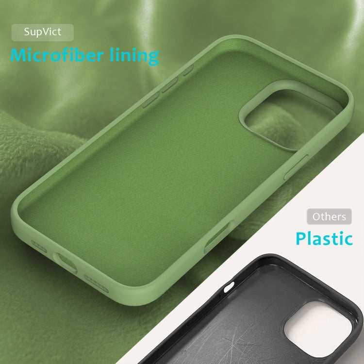 For iPhone 16 Pro Max Solid Color Silicone Phone Case