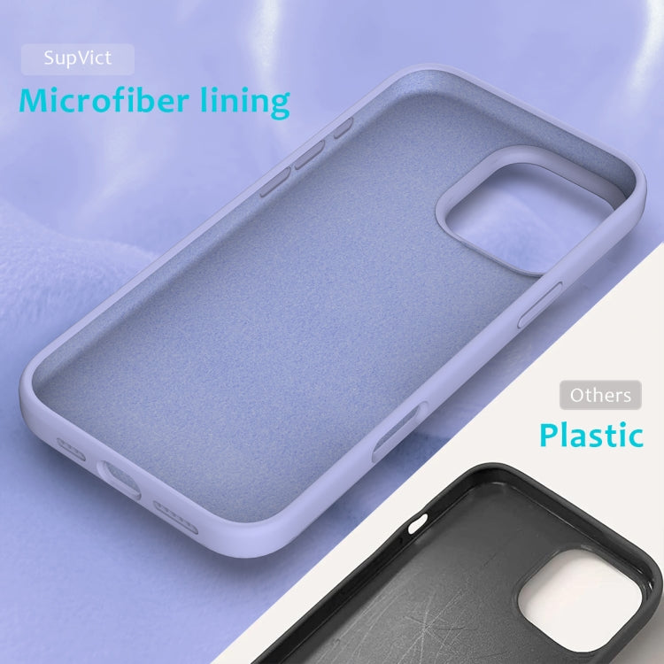 For iPhone 16 Pro Max Solid Color Silicone Phone Case