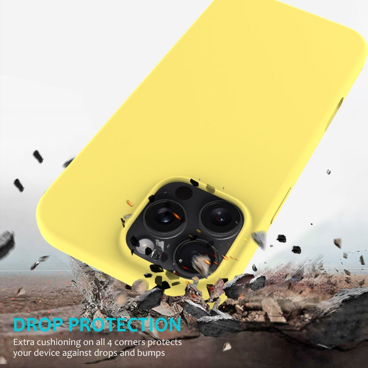 For iPhone 16 Pro Max Solid Color Silicone Phone Case