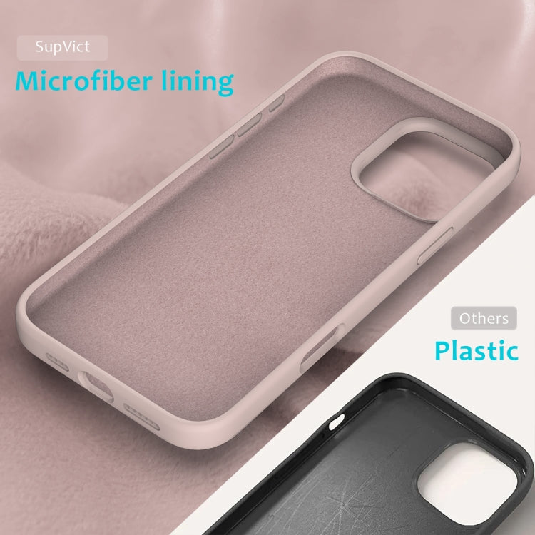 For iPhone 16 Pro Max Solid Color Silicone Phone Case