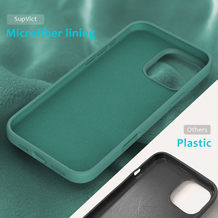 For iPhone 16 Pro Max Solid Color Silicone Phone Case