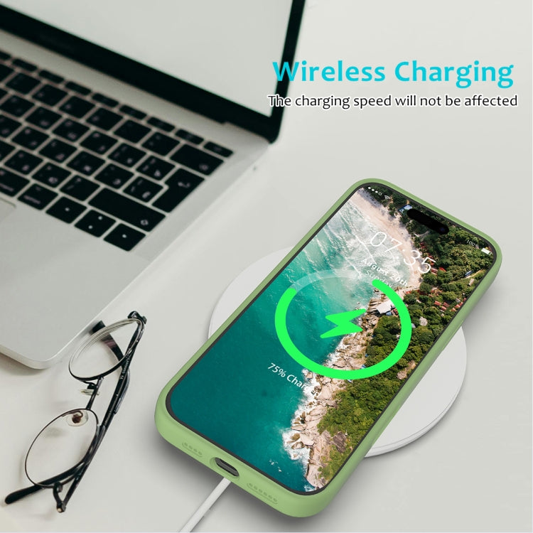 For iPhone 16 Pro Solid Color Silicone Phone Case